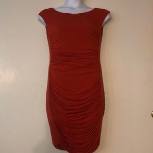 B44 sleeveless shift with ruching.